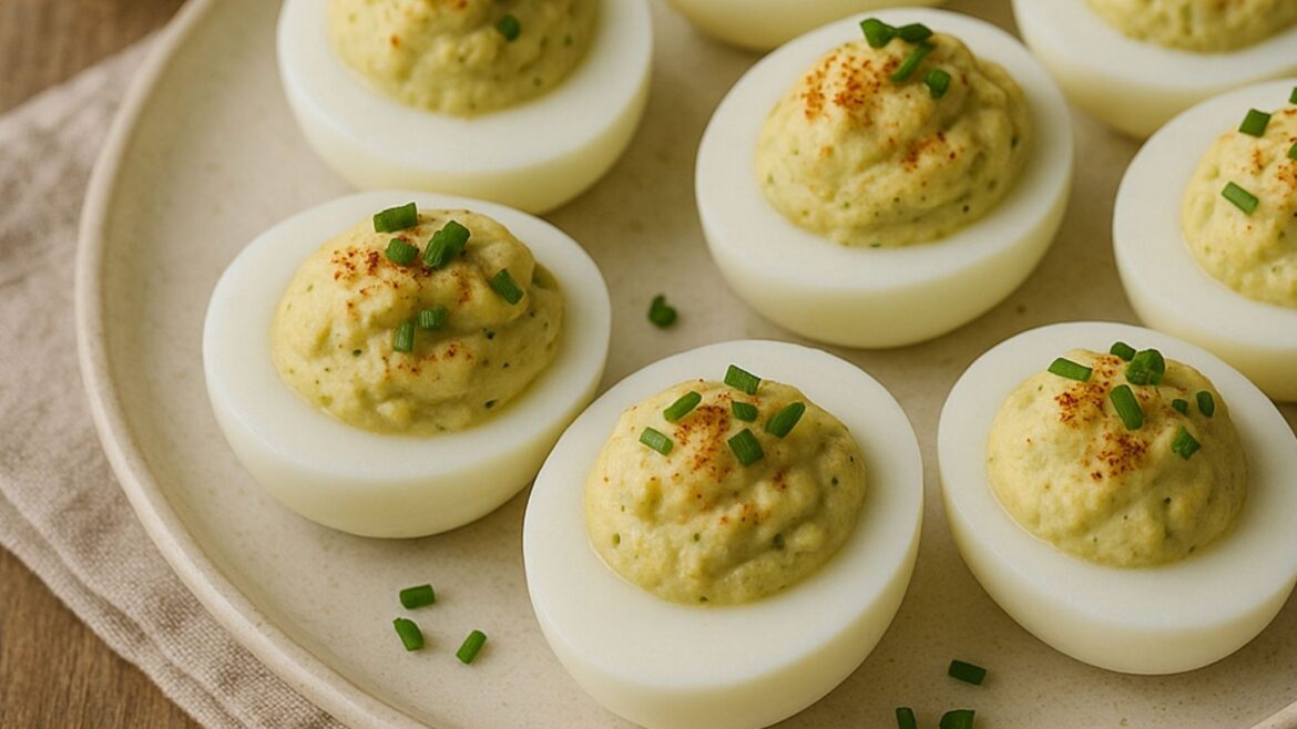 Healthy Deviled Eggs? Yes, please